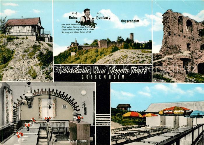 Goessenheim Weinschenke Zum Schoppen Franz Ruine Homburg
