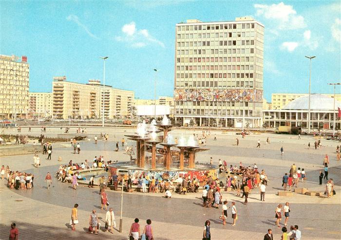 BERLIN  CITY Alexanderplatz Wasserspiele Haus des Lehrers Kongresshalle Hauptsta