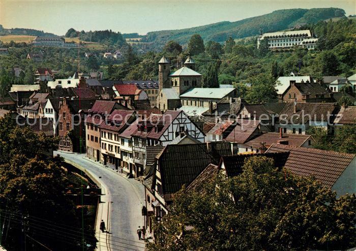 Bad Muenstereifel Teilansicht mit Hauptstrasse