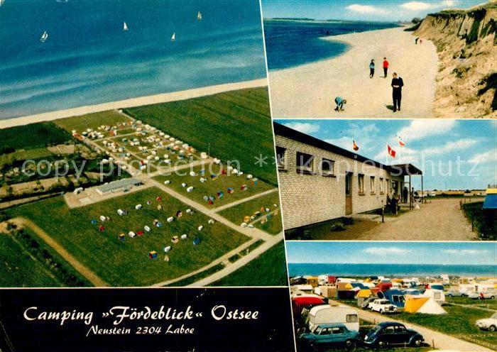 Laboe Camping Foerdeblick Ostsee Strand