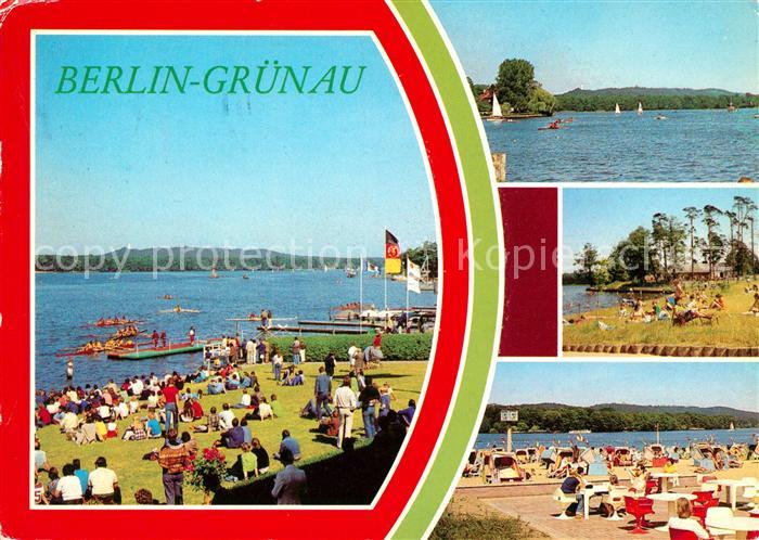 Gruenau Berlin Ruderregattastrecke Strandbad