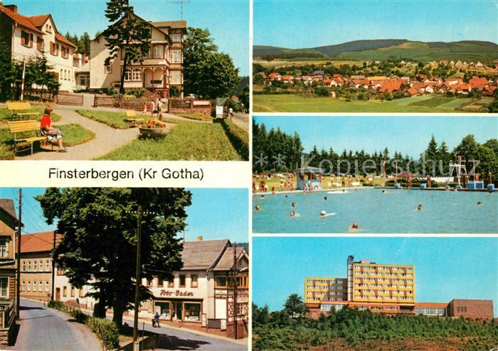 Finsterbergen VdN Kurheim Neubauer Denkmalsplatz Waldschwimmbad FDGB Erholungshe