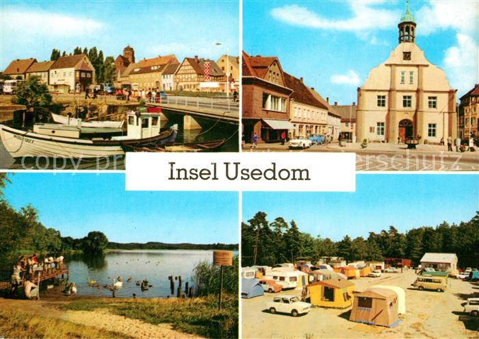 Insel Usedom Wolgast Hafen Rathaus Koelpinsee Zempin Campingplatz
