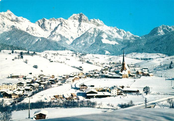 Maria Alm Steinernen Meer Panorama Wintersportplatz Alpen Winterlandschaft