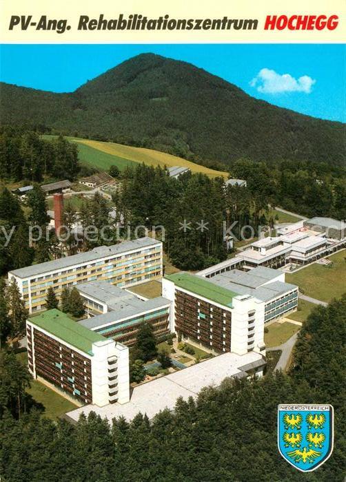 Hochegg PV Angestellten Rehabilitationszentrum Luftkurort Fliegeraufnahme