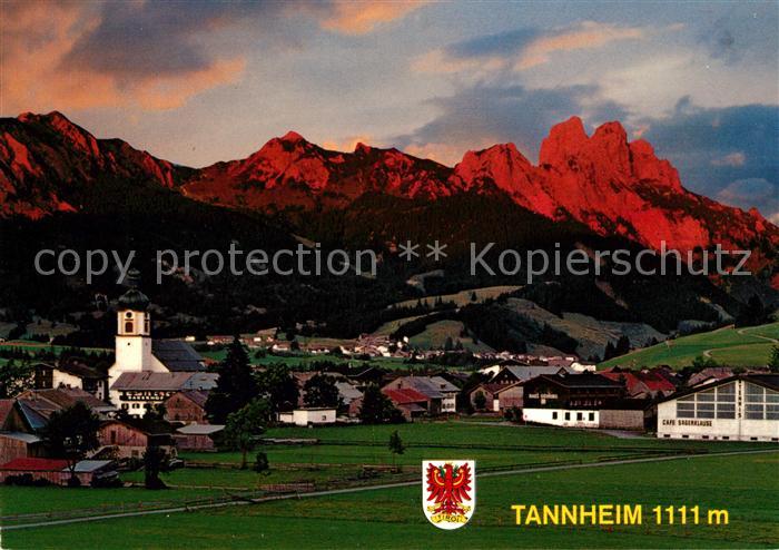 Tannheim Tirol Abendrot an Rotflueh und Gimpel Tannheimer Berge