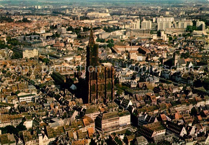 Strasbourg Alsace Fliegeraufnahme Kathedrale
