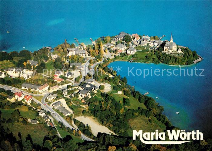 Maria Woerth Woerthersee Fliegeraufnahme