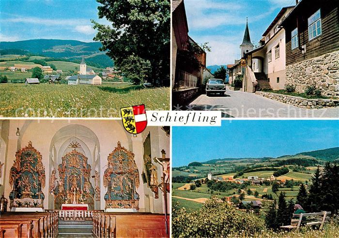 Schiefling Lavanttal Lavant Kirche Panorama