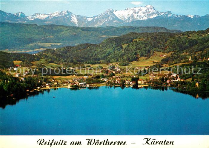 Reifnitz Woerthersee Fliegeraufnahme Mittagskogel