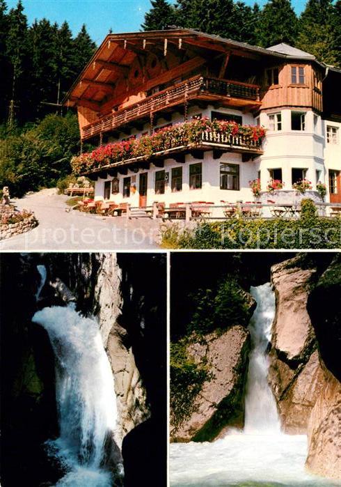 Bayrischzell Alpengasthof Zum feurigen Tatzlwurm Wasserfaelle