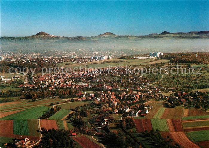 Goeppingen Fliegeraufnahme Dreikaiserberge