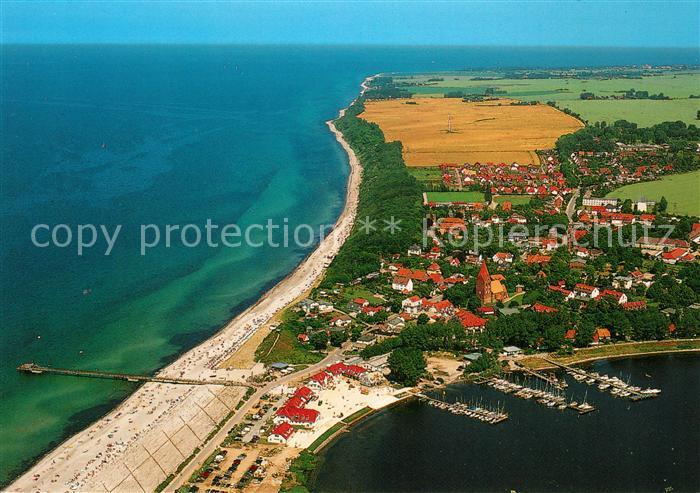 Rerik Ostseebad Fliegeraufnahme Seebruecke Sportboothafen Salzhaff