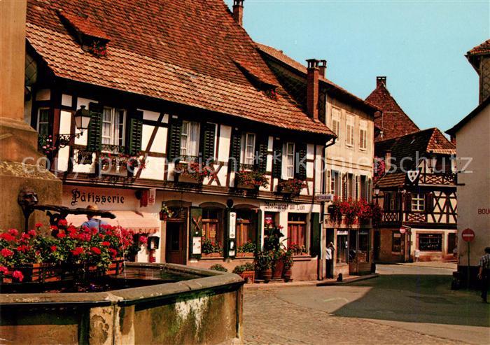 Ribeauville Haut Rhin Elsass Brunnen Fachwerk