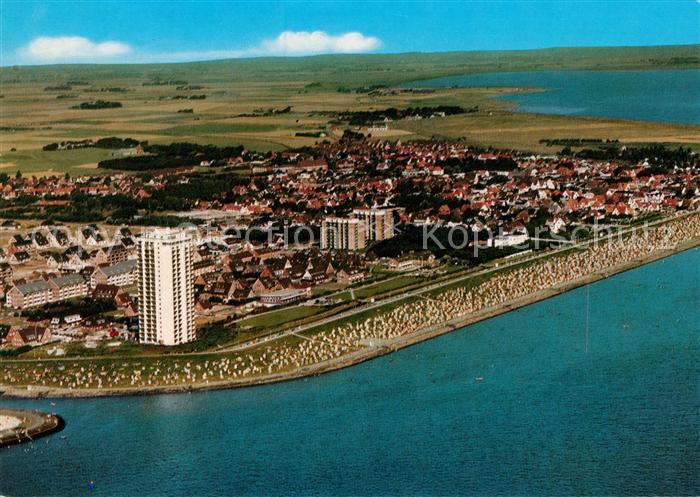Buesum Nordseebad Fliegeraufnahme Strand