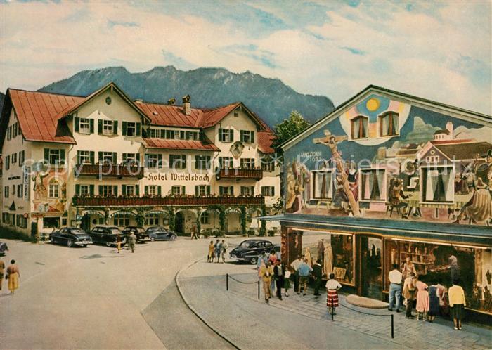 Oberammergau Hotel Wittelsbach Fresko Das Geluebde