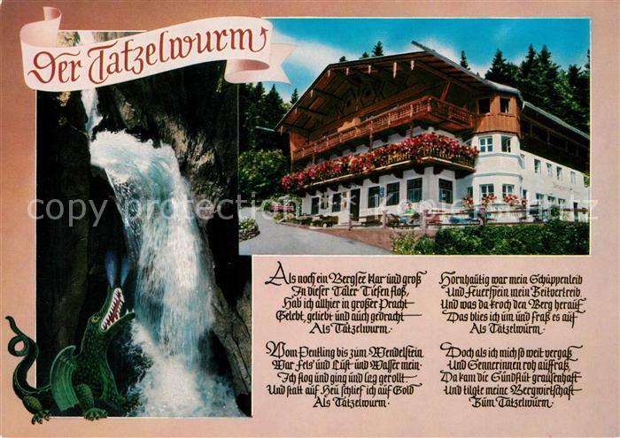 Oberaudorf Gasthof zum Feurigen Tatzelwurm Gedicht Joseph Viktor von Scheffel