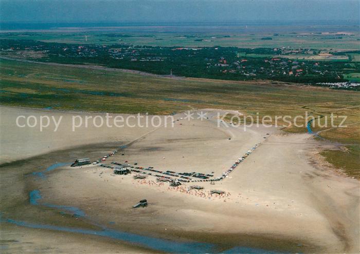 St Peter-Ording Sandbank Boehl Fliegeraufnahme