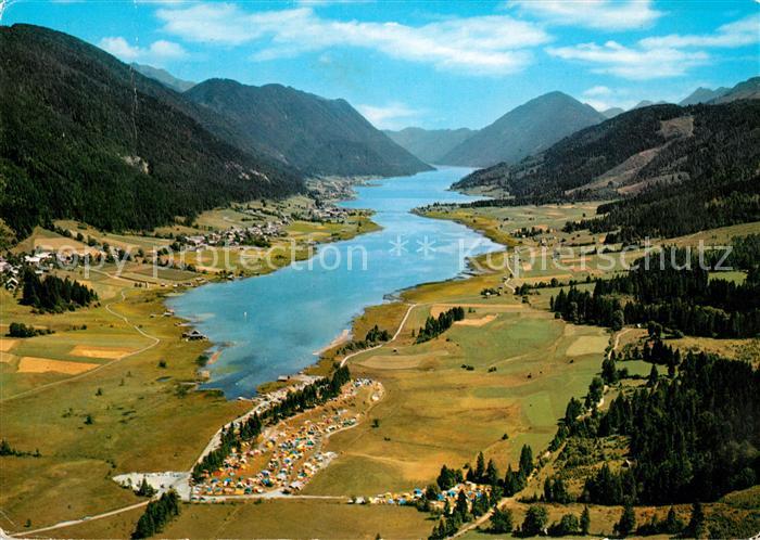 Weissensee Kaernten Weissensee Camping Mueller Fliegeraufnahme