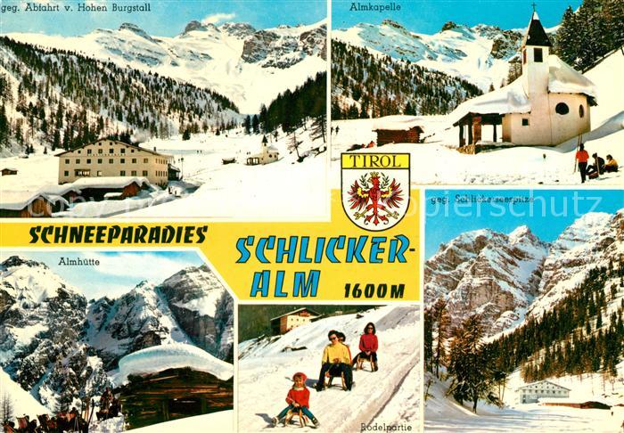 Schlickeralm Almkapelle Schlickerseespitze Almhuette