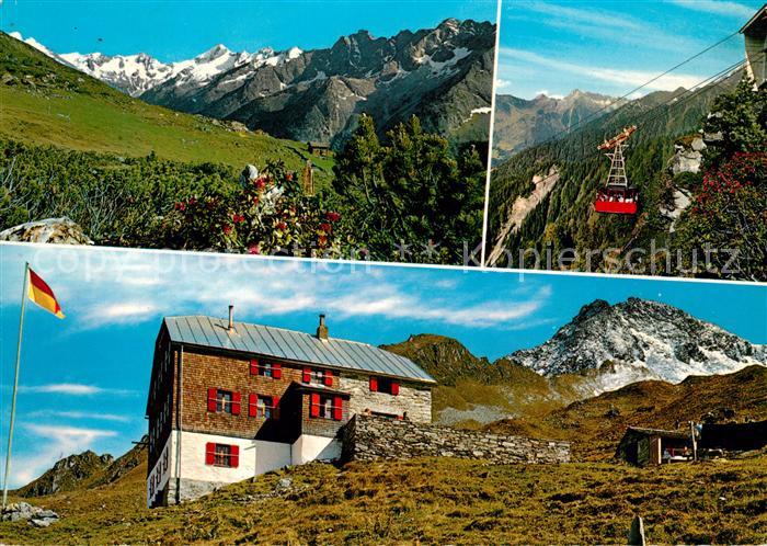 Edelhuette Ahornspitze Brandbergkolm Ahornseilbahn