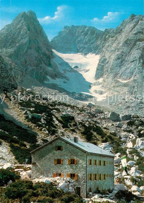 Blaueishuette Berchtesgaden Blaueisspitze Hochkalter Balueisgletscher