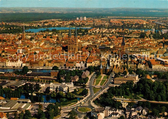 Luebeck Fliegeraufnahme