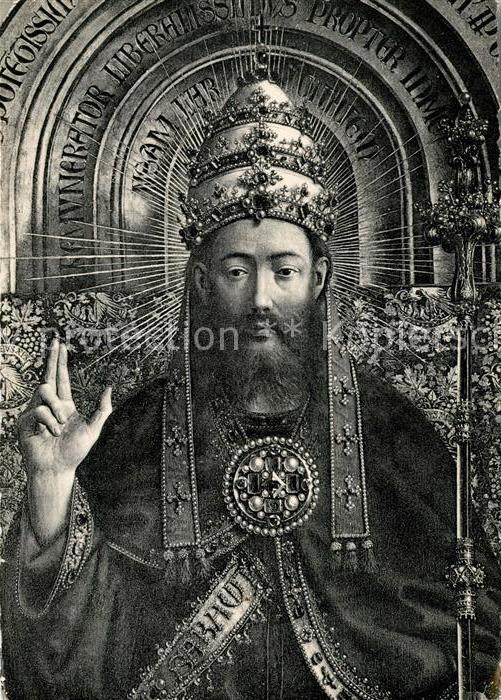 Gent Gand Flandre God. central figure of the Mystic Lamb