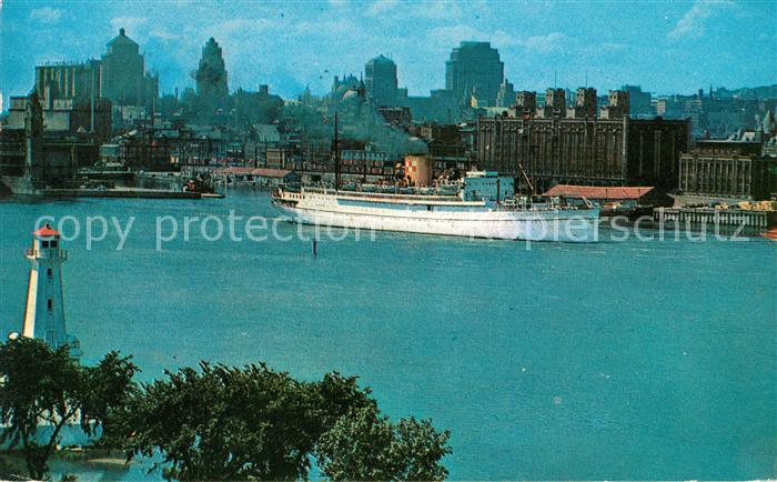 Schiffe Ships Navires Montreal Canadian Pacific Ocean Liner Harbour