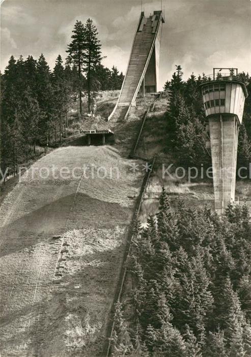 Ski-Flugschanze Schanze am Rennsteig Oberhof Thueringen