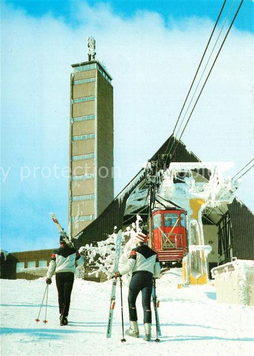 Seilbahn Fichtelberg Oberwiesenthal Aussichtsturm Bergstation Skifahren