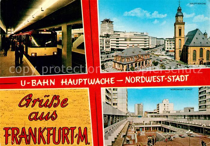 U-Bahn Subway Underground Metro Frankfurt am Main Hauptwache Nordwest-Stadt