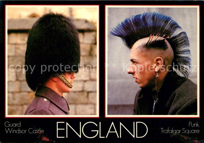 Leibgarde Wache England Guard Windsor Castle Punk Trafa