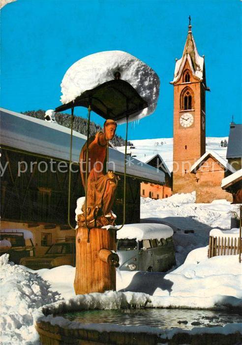 Serfaus Tirol Dorfbrunnen Winter