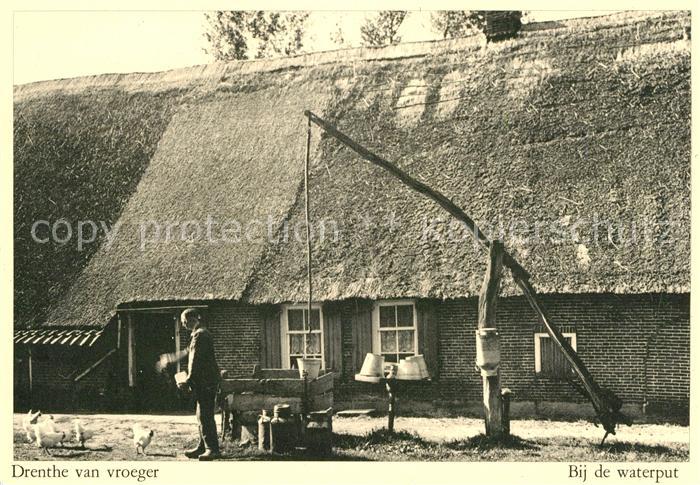 Drenthe Bij de waterput Huehner