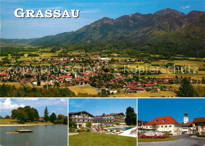 Grassau Chiemgau Bayerische Alpen Panorama Ortsansichten