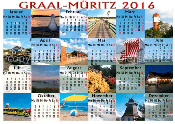 Graal-Mueritz Ostseebad Kalender Panoramen
