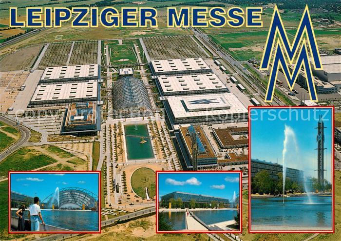 LEIPZIG Sachsen Fliegeraufnahme Leipziger Messe