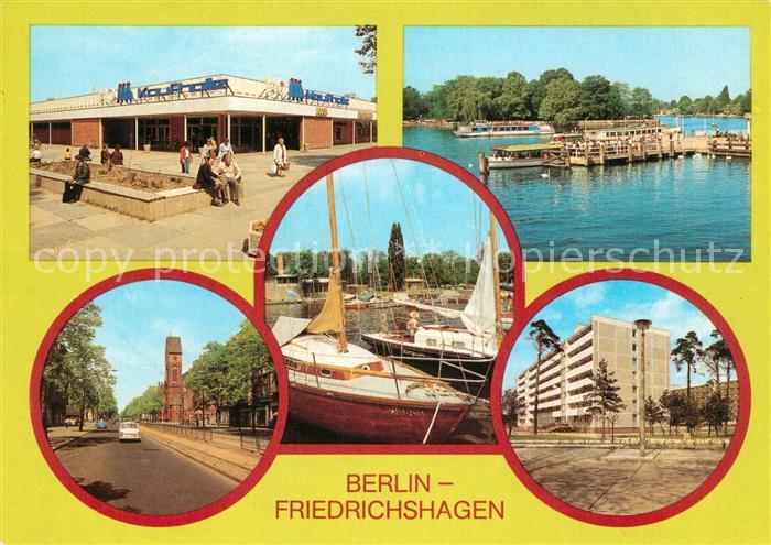 Friedrichshagen Berlin Kaufhalle Anlegestelle Weisse Flotte Boelschestrasse Segl