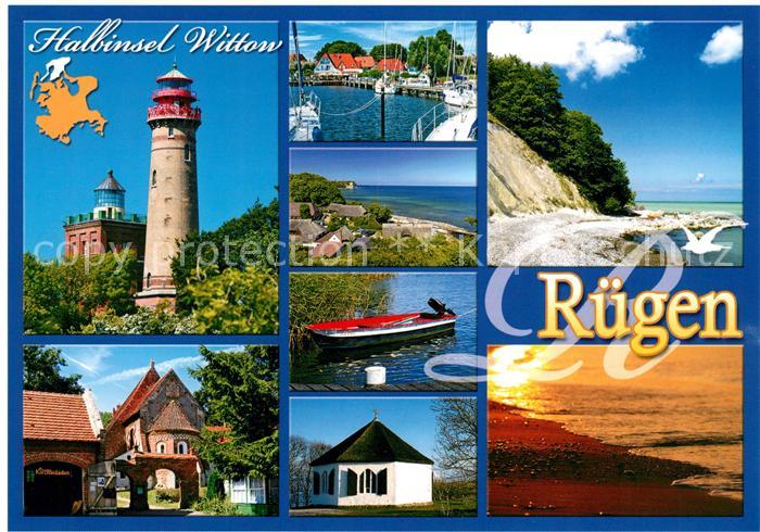 Ruegen Halbinsel Wittow Kap Arkona Breege Vitt Bodden Kapelle Kreidekueste