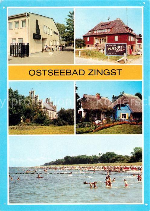 Zingst Ostseebad FDGB Urlauberrestaurant Nordlicht Kurhaus Peter Paul Kirche Str
