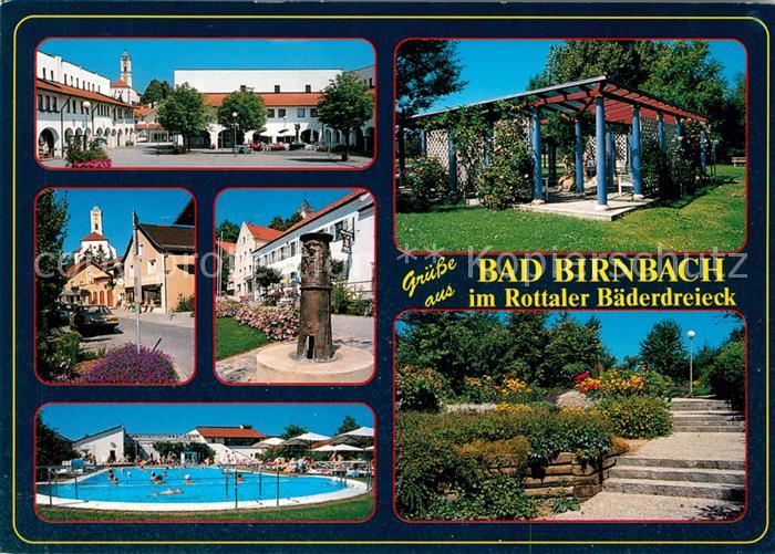 Bad Birnbach Baederdreieck Marktplatz Schwimmbad Kurpark Wandelhalle