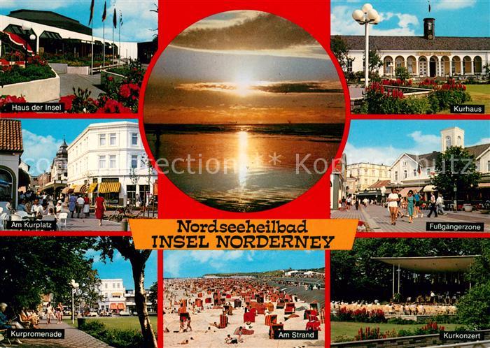 Norderney Nordseebad Haus der Insel Kurhaus Kurplatz Kurpromenade Strand Kurkonz