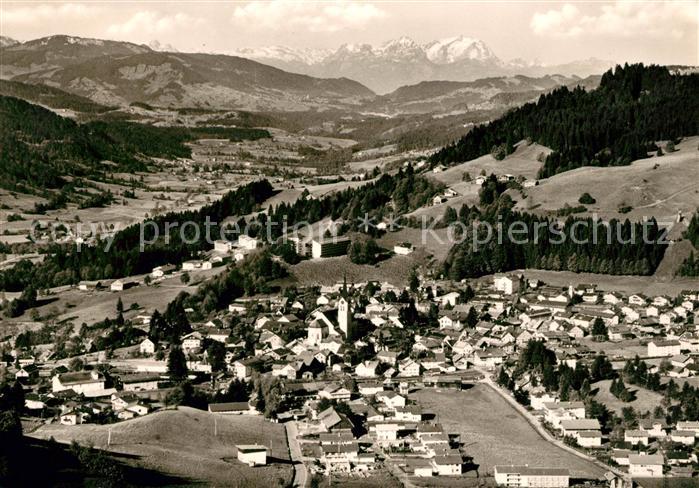 Oberstaufen Oberallgaeu Bayern Fliegeraufnahme Kuranstalt Malas Saentis