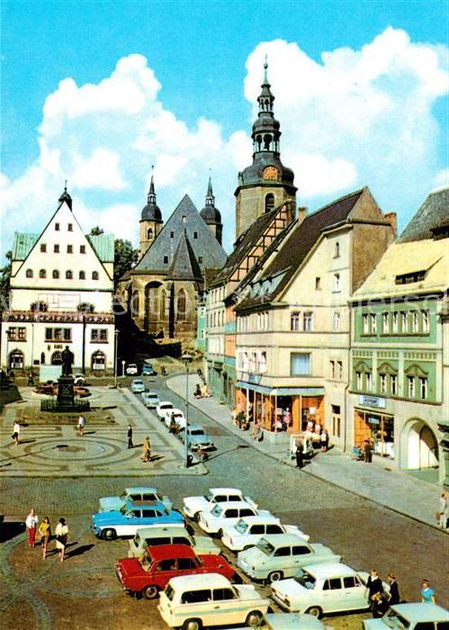 Eisleben Marktplatz Lutherdenkmal