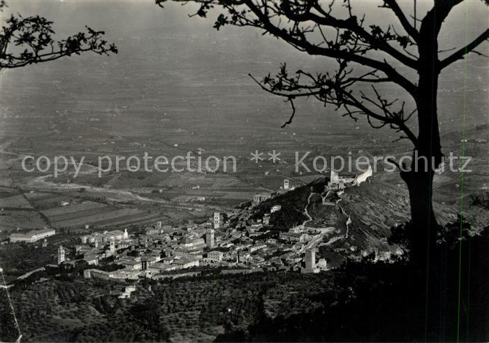 Assisi Umbria Blick vom Berg Subasio