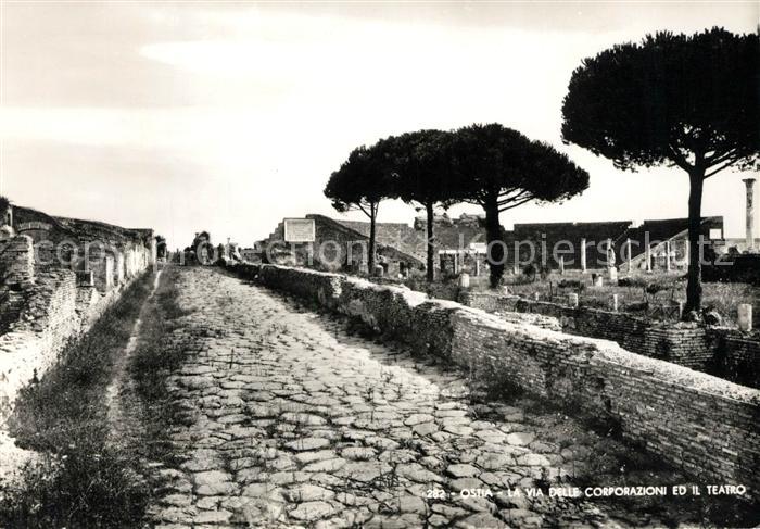 Ostia Via delle Corporazioni Teatro