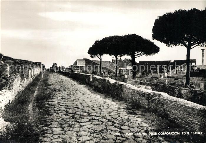 Ostia Via delle Corporazioni Teatro