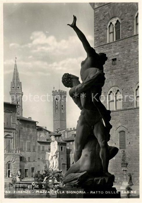 Firenze Florenz Piazza della Signoria Ratto delle Sabine