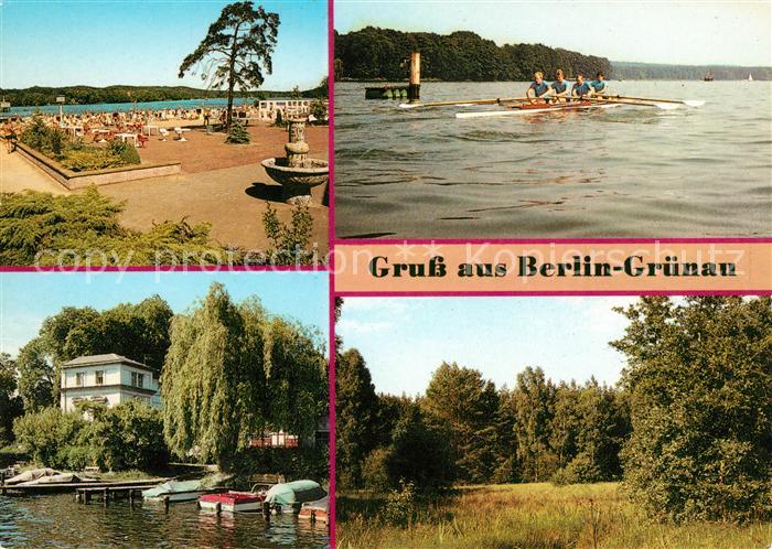 Gruenau Berlin Strandbad Regattastrecke Anlegestelle Weisse Flotte Krumme Lake